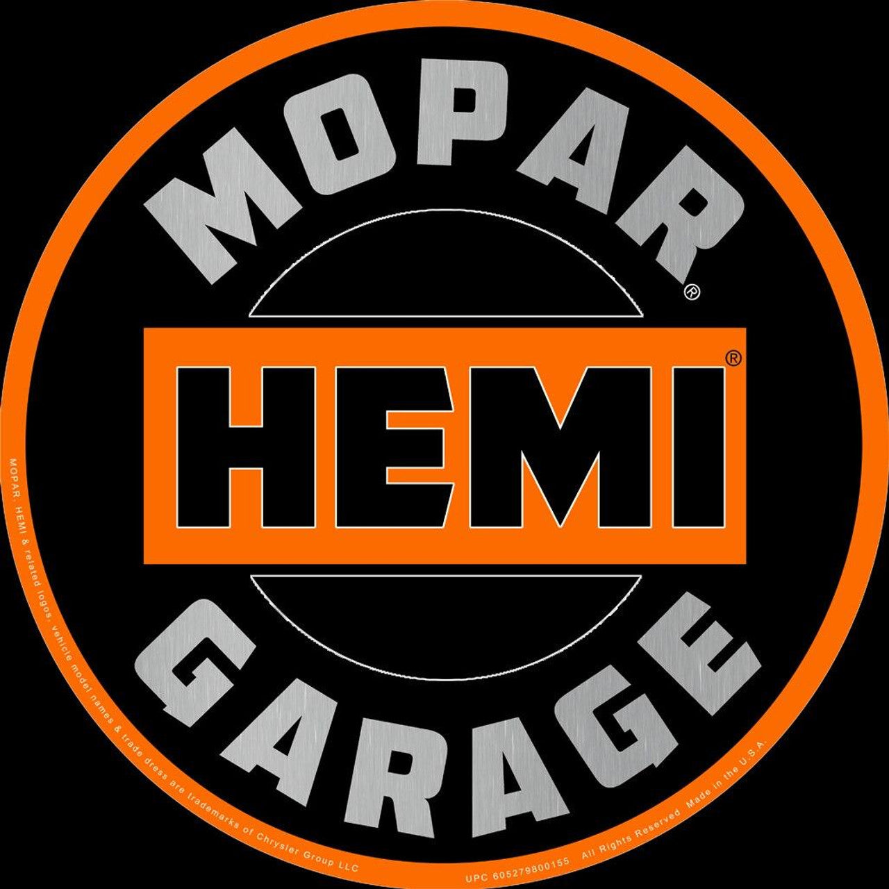 Mopar Hemi-17.5"Dia. Metal Sign