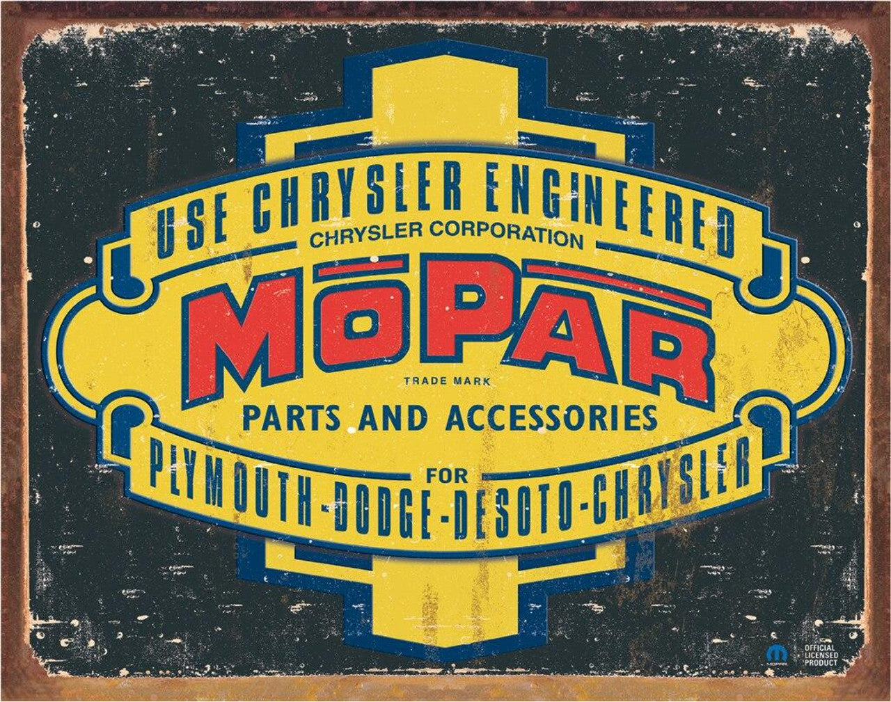 Mopar Logo '37 - '47 Metal Sign