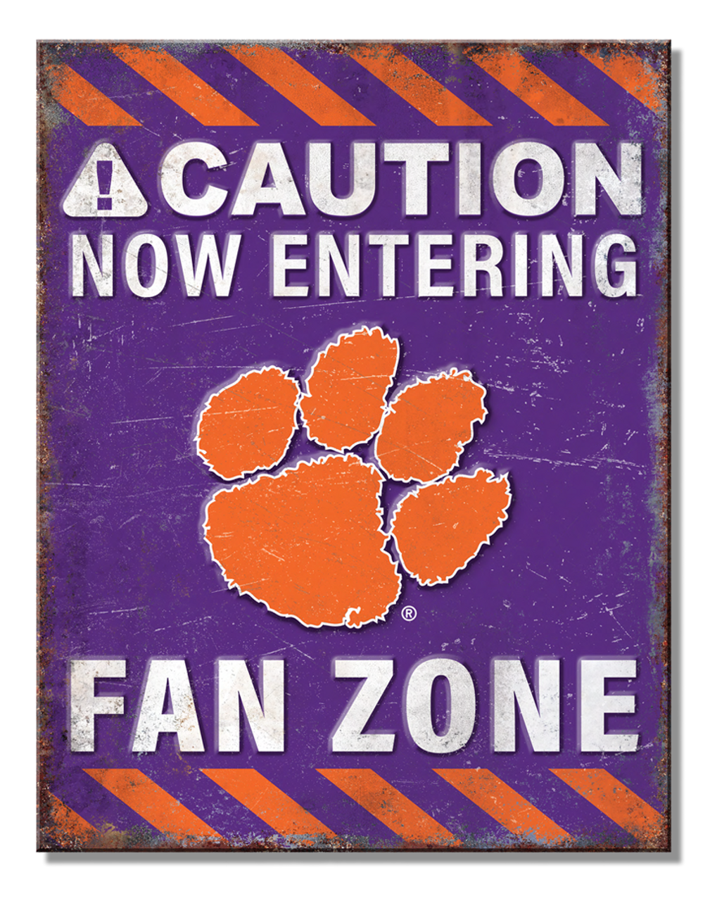 NCAA CLEMSON Fan Zone Sign