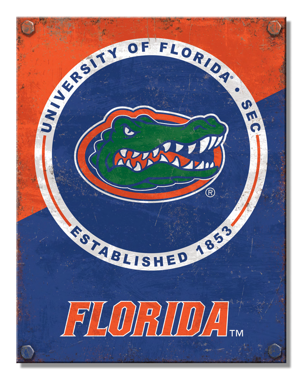 NCAA FLORIDA Two Tone Sign