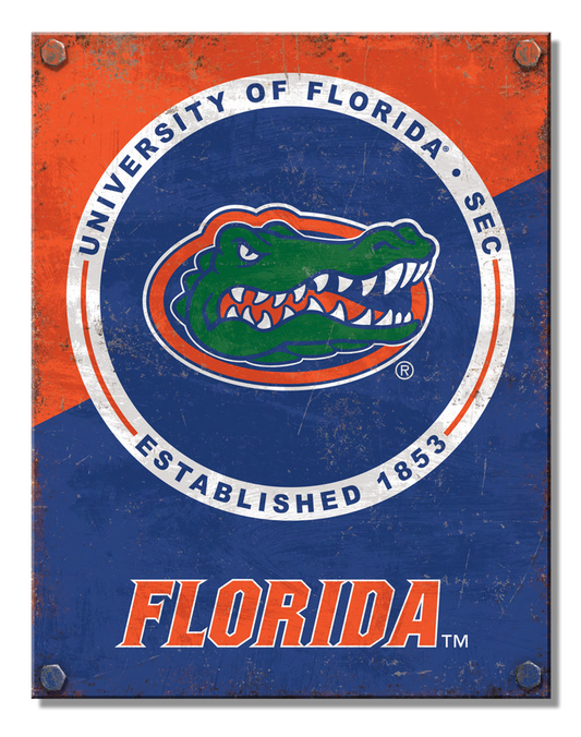 NCAA FLORIDA Two Tone Sign