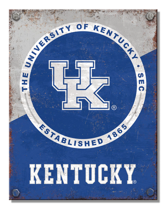 NCAA KENTUCKY Two Tone Sign