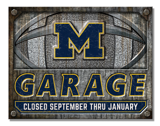 NCAA MICHIGAN Garage Sign