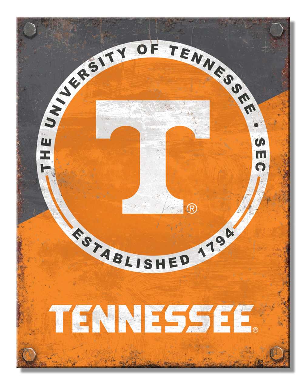 NCAA TENNESSEE Two Tone Sign