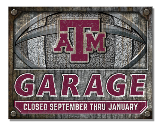 NCAA TEXAS A&M Garage Sign