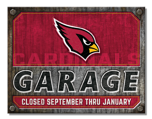 Arizona Cardinals Garage Sign