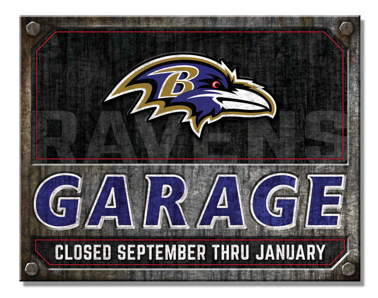 Baltimore Ravens Garage Sign