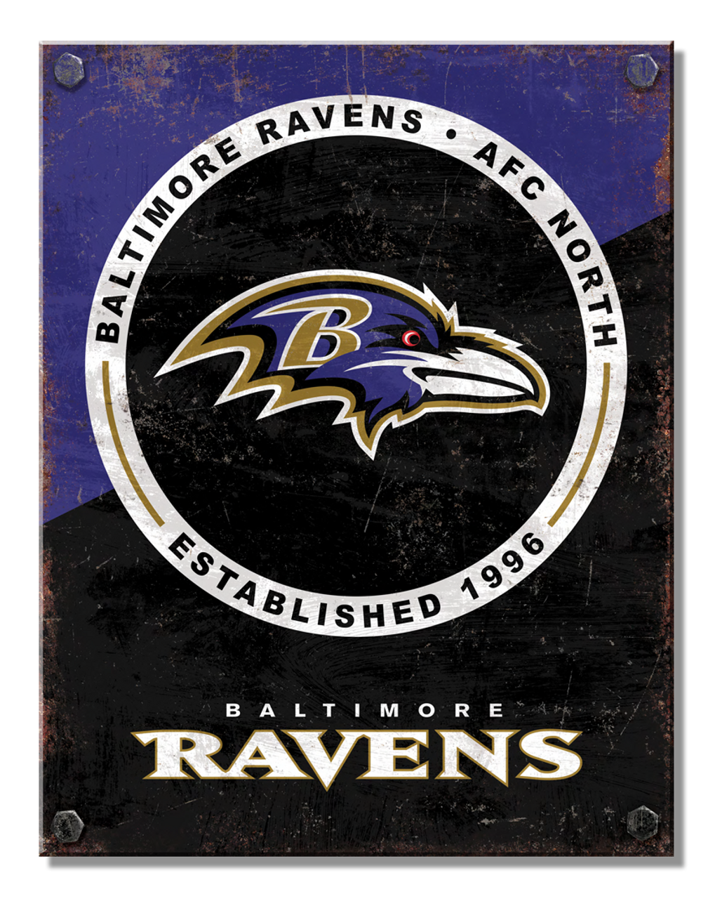 Baltimore Ravens Two Tone Sign