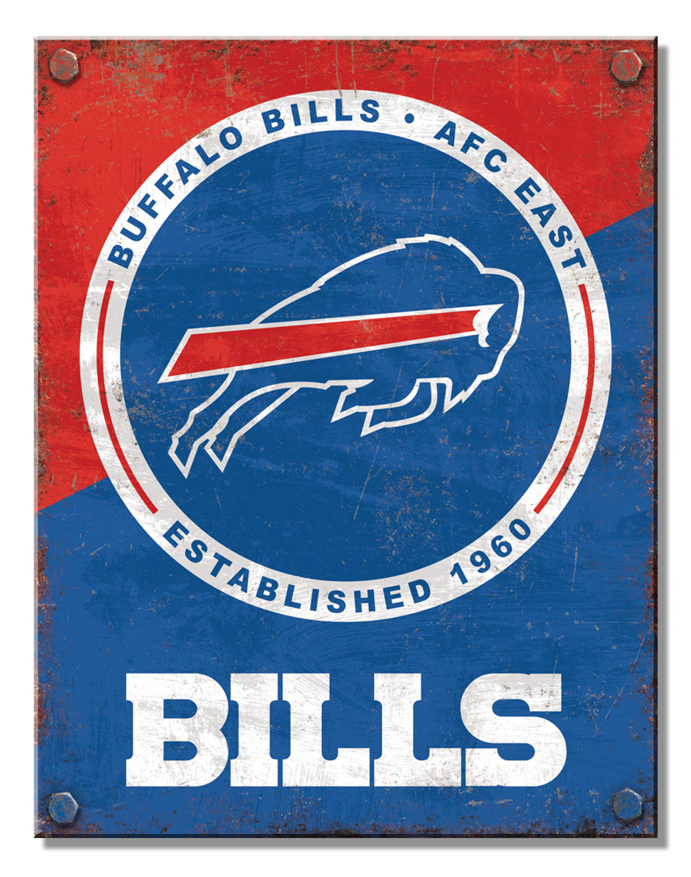 Buffalo Bills Two Tone Sign