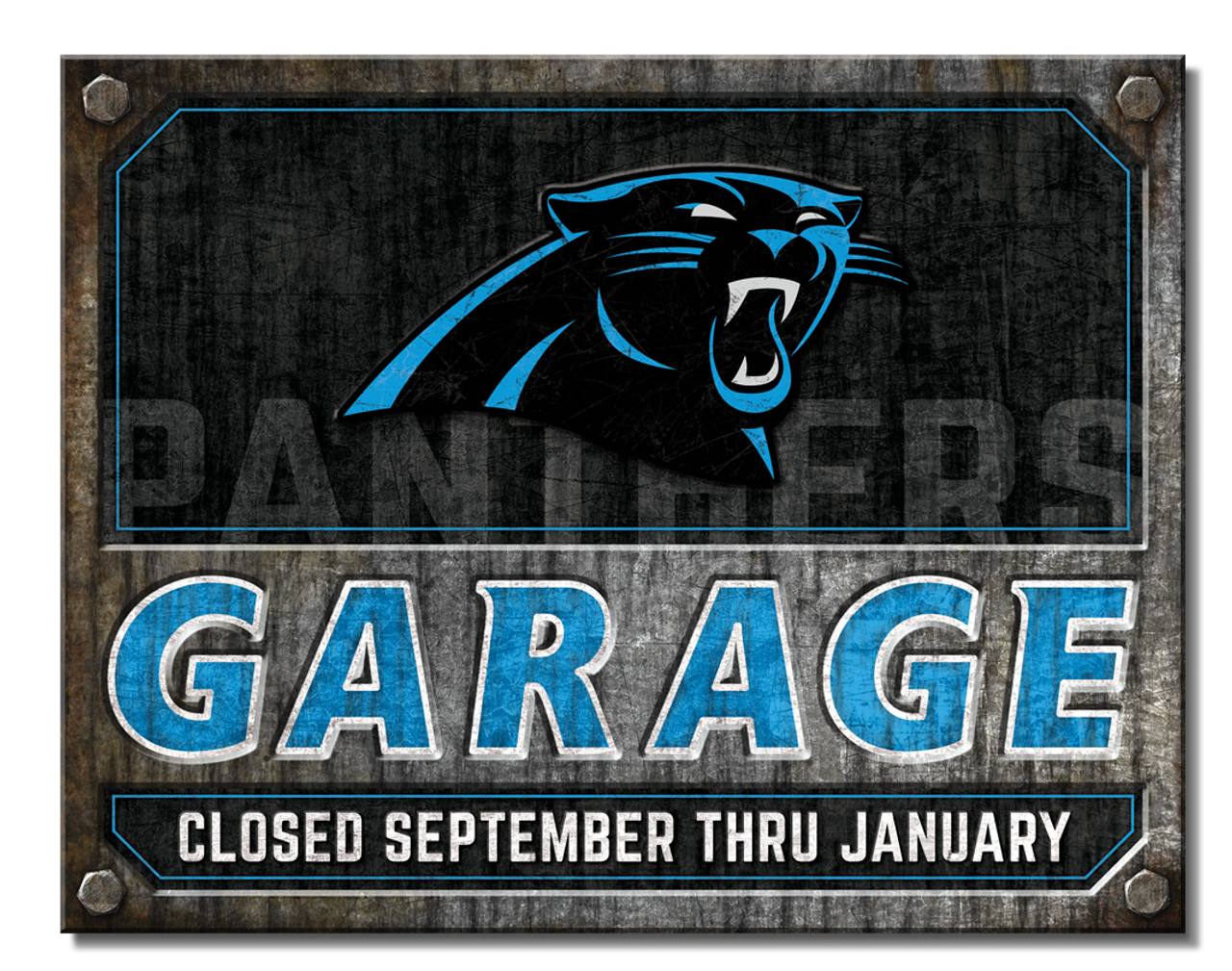 Carolina Panthers Garage Sign