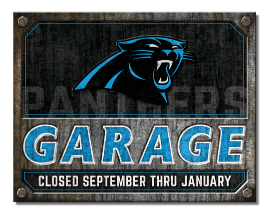 Carolina Panthers Garage Sign