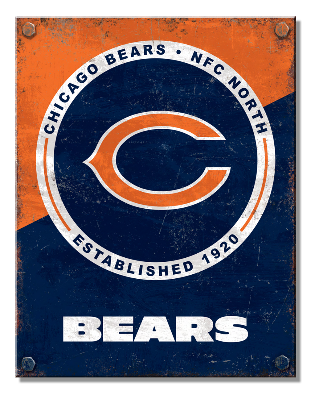 Chicago Bears Two Tone Sign