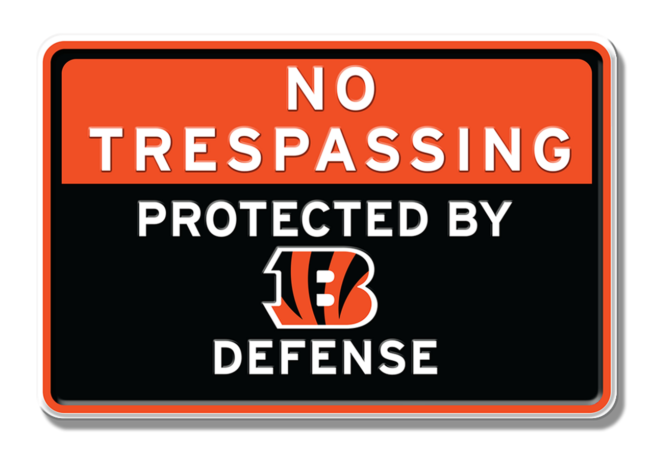 Cincinnati Bengals Defense Embossed Aluminum Sign