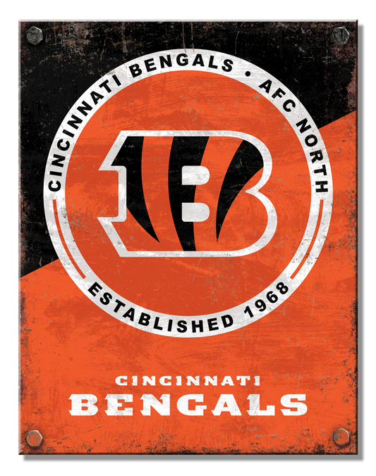 Cincinnati Bengals Two Tone Sign