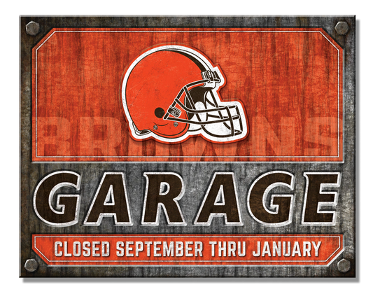 Cleveland Browns Garage Sign