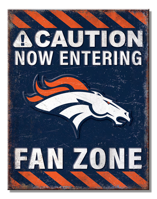 Denver Broncos Fan Zone Sign