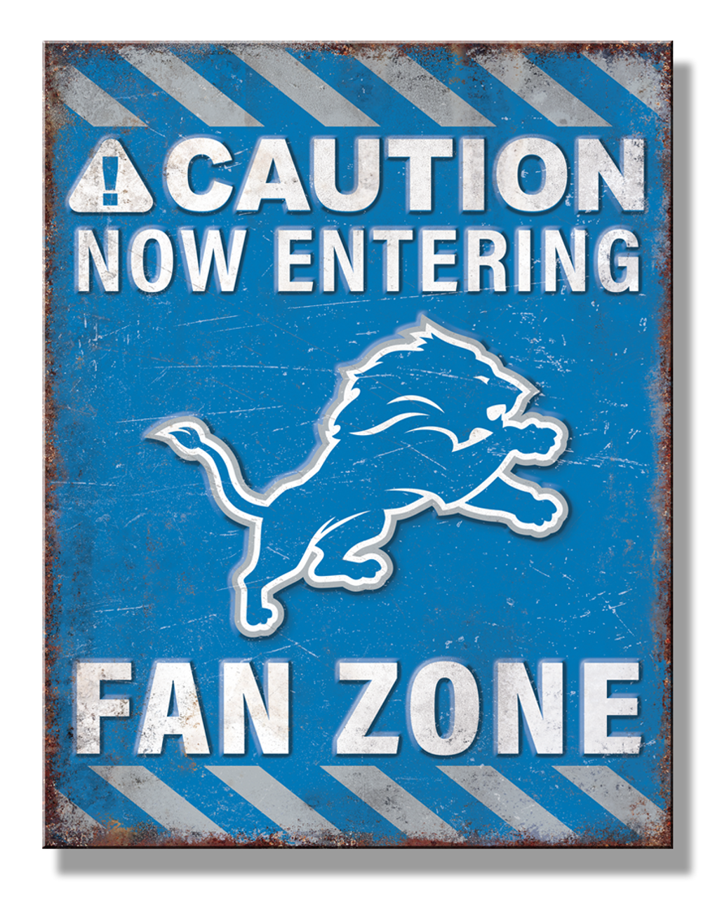 Detroit Lions Fan Zone Sign