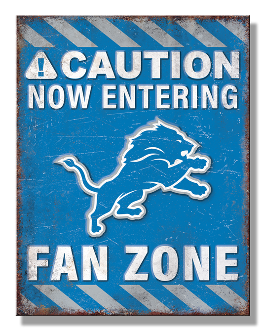 Detroit Lions Fan Zone Sign