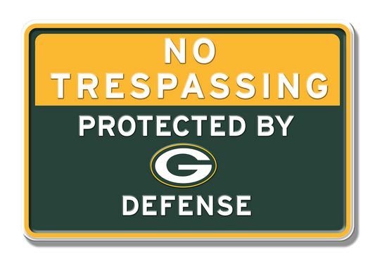 Green Bay Defense Embossed Aluminum 7.5" x 11.5" Sign