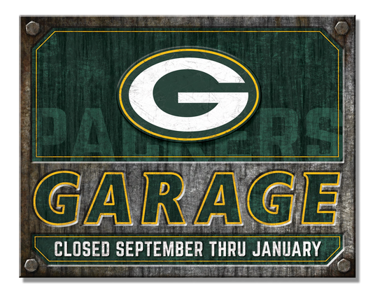 Green Bay Packers Garage Sign