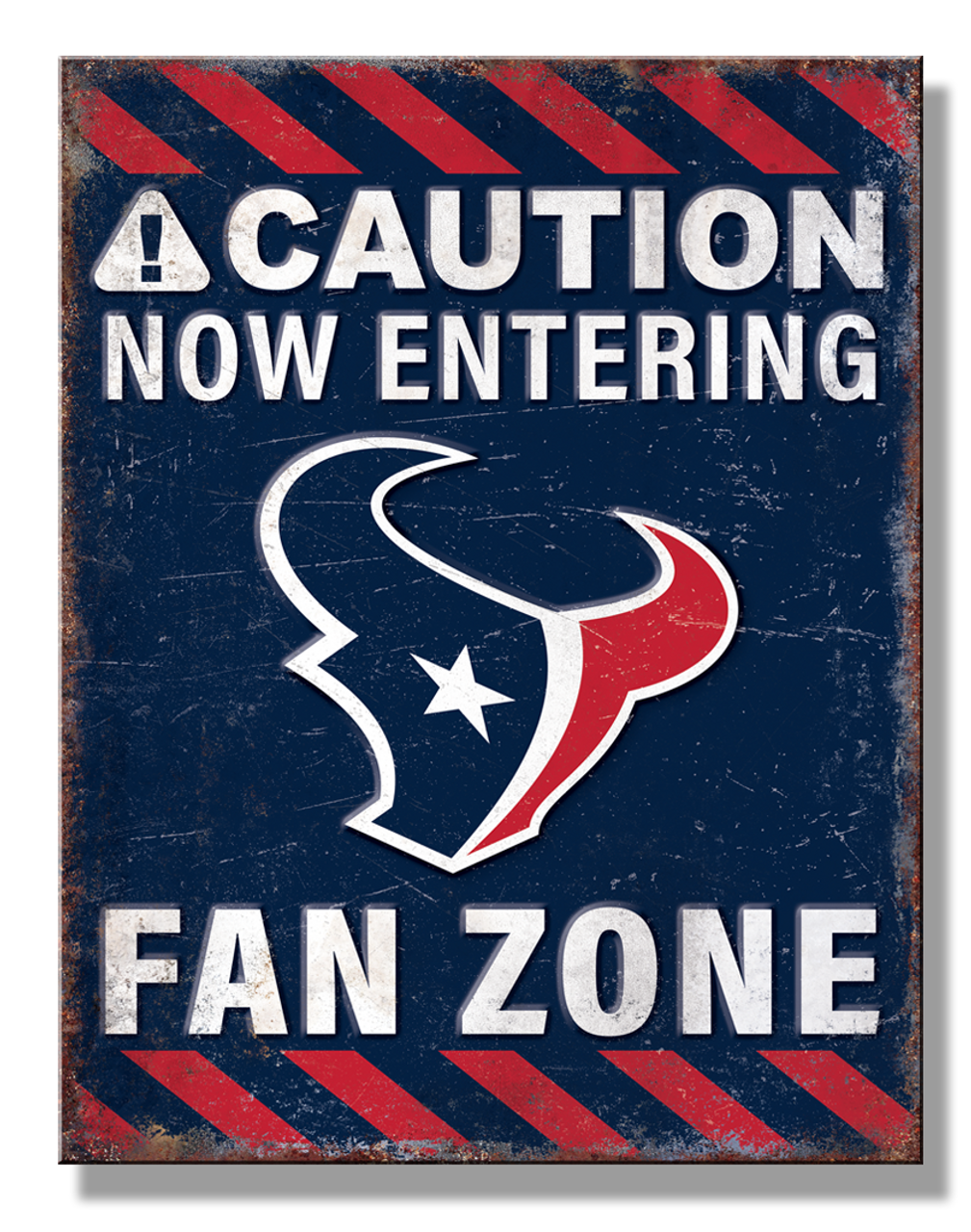 Houston Texans Fan Zone Metal Sign