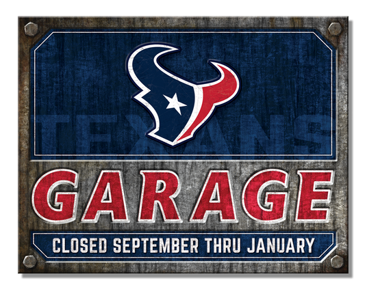 Houston Texans Garage Sign