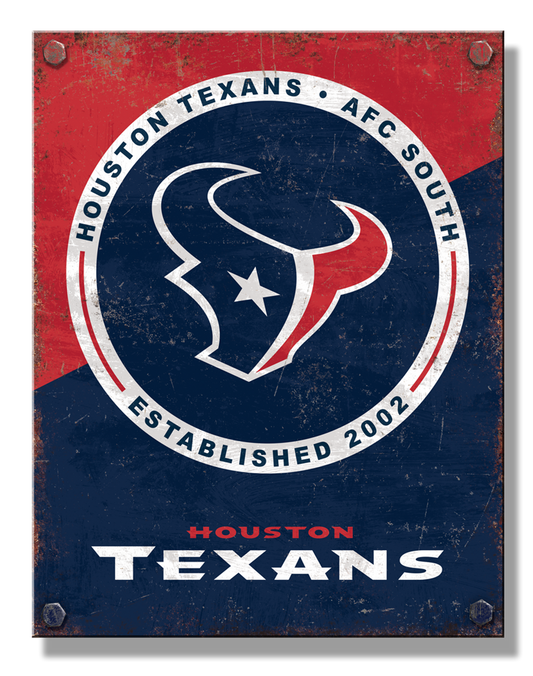 Houston Texans Two Tone Sign