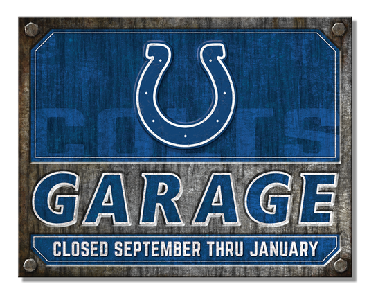 Indianapolis Colts Garage Sign