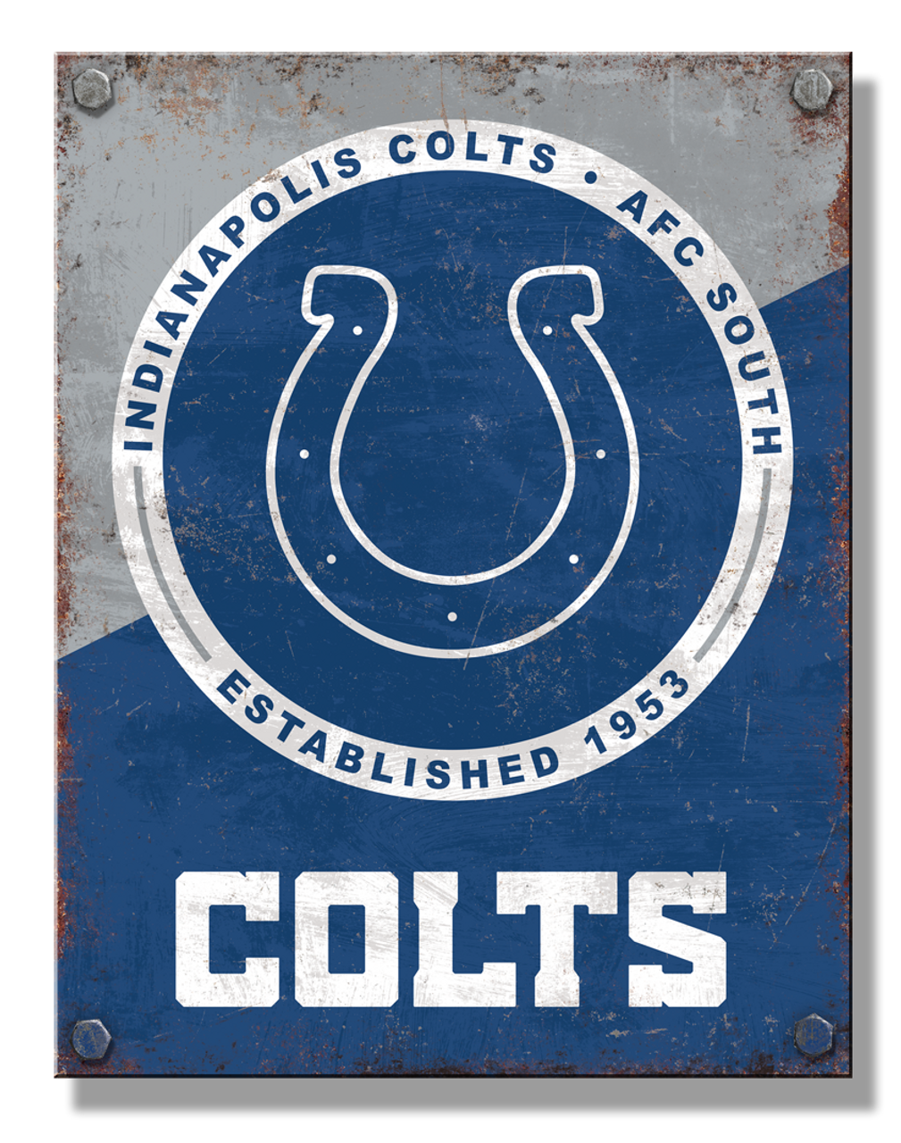 Indianapolis Colts Two Tone Sign
