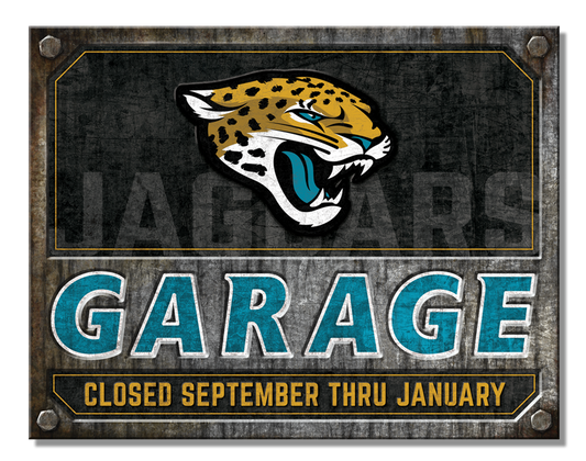 Jacksonville Jaguars Garage Sign