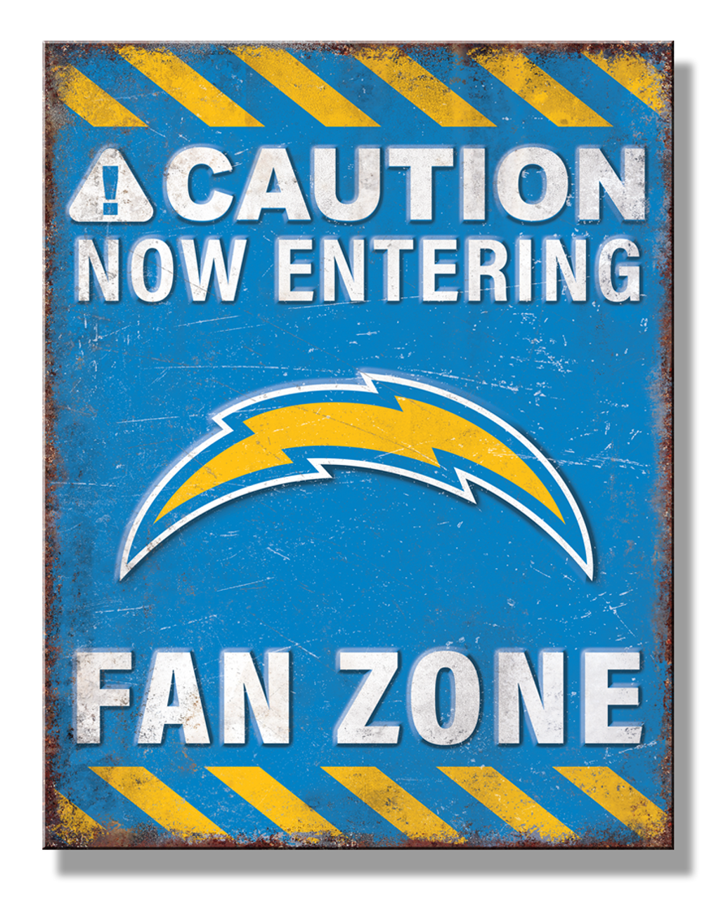 LA Chargers Fan Zone Sign