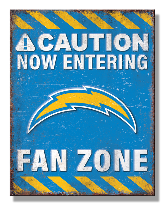 LA Chargers Fan Zone Sign