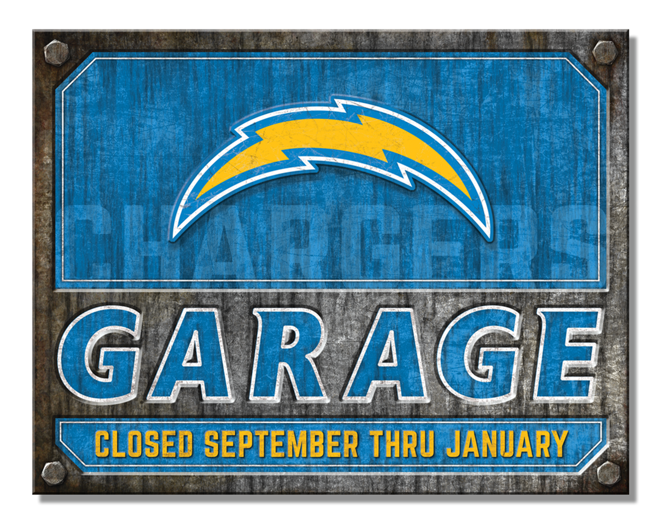 LA Chargers Garage Sign