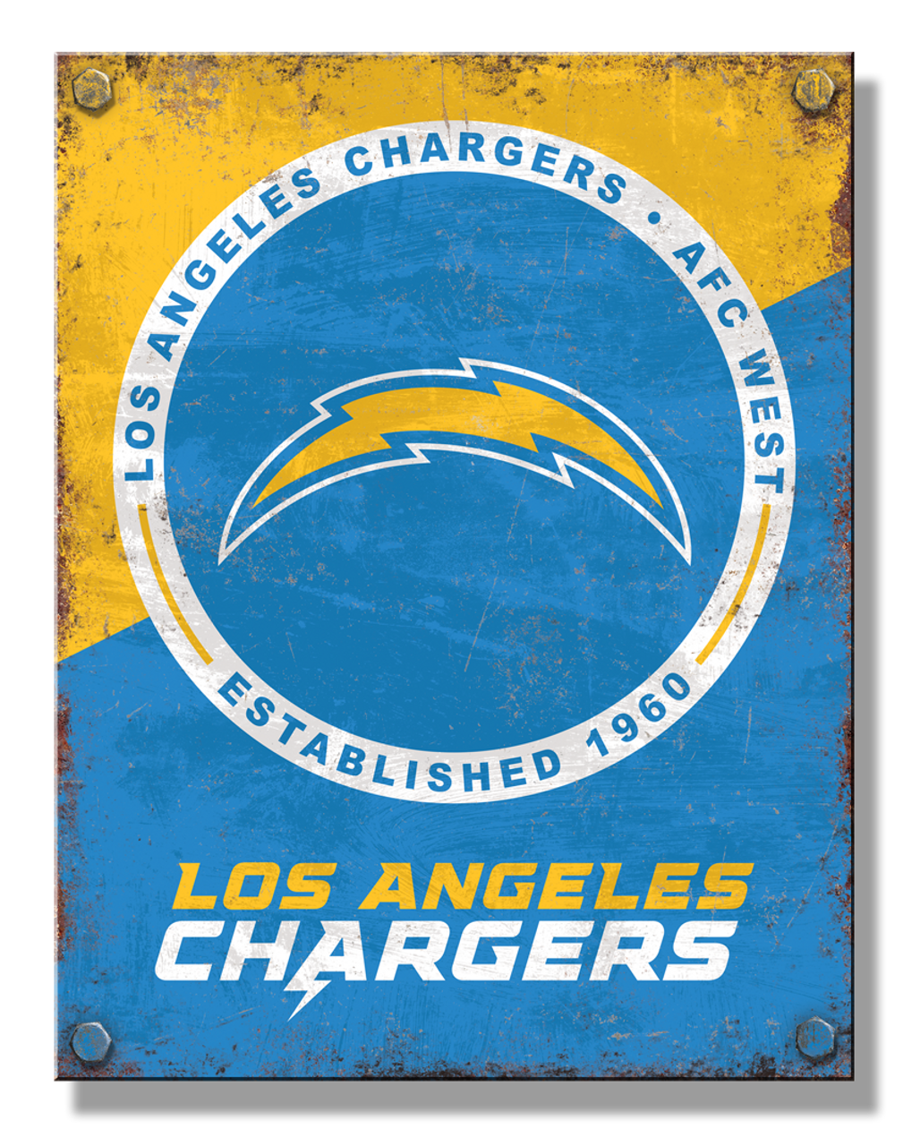 LA Chargers Two Tone Sign