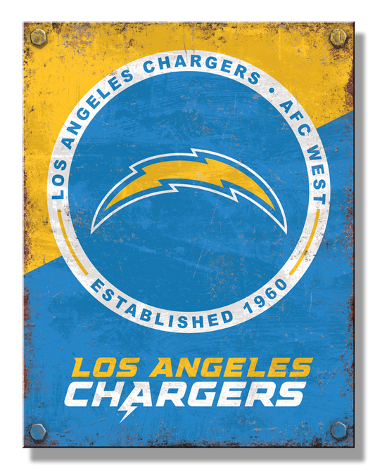 LA Chargers Two Tone Sign