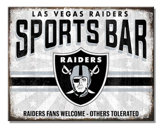 Las Vegas Raiders Bar Sign