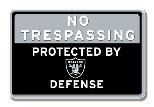 Las Vegas Raiders Defense Embossed  Sign