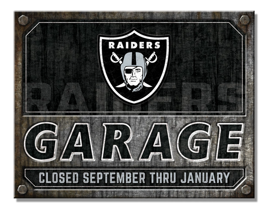 Las Vegas Raiders Garage Sign