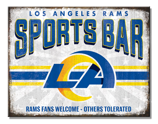 Los Angeles Rams Bar Sign