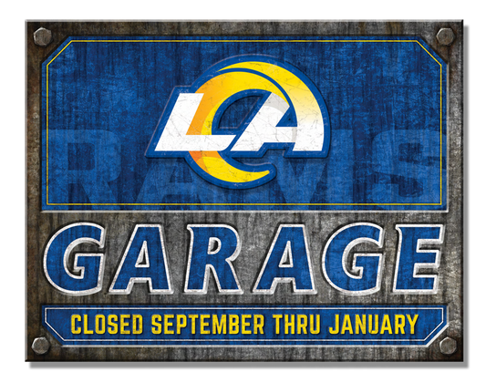 Los Angeles Rams Garage Sign