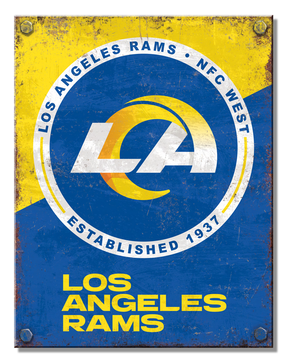 Los Angeles Rams Two Tone Sign