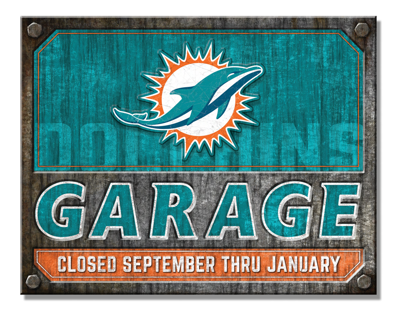 Miami Dolphins Garage Sign