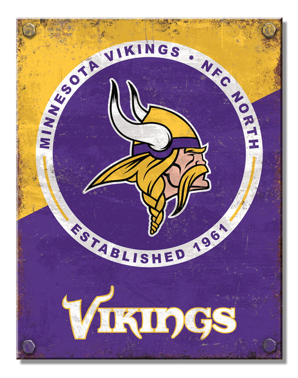 Minnesota Vikings Two Tone Sign