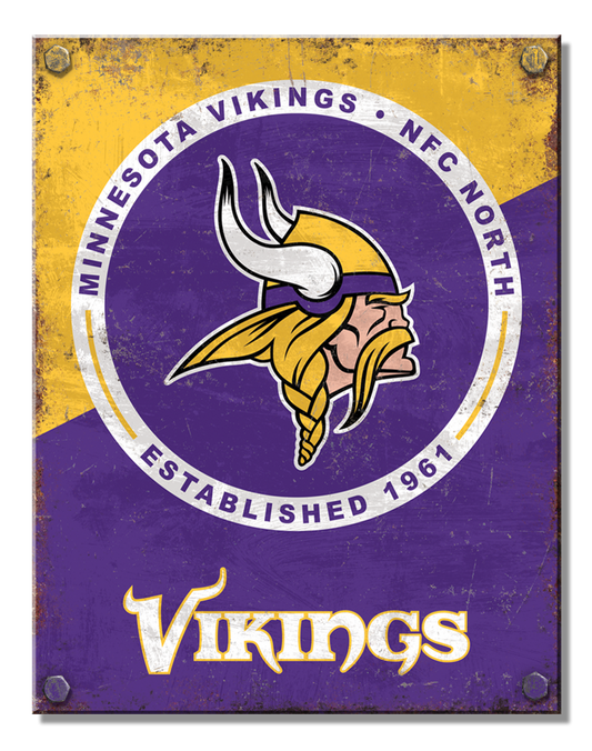 Minnesota Vikings Two Tone Sign