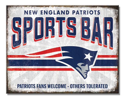 New England Patriots Bar Sign