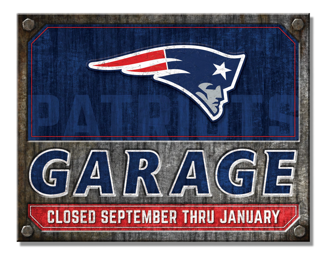 New England Patriots Garage Sign