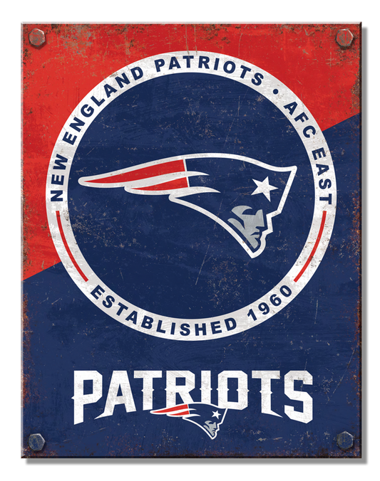 New England Patriots Two Tone Sign