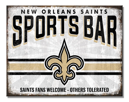 New Orleans Saints Bar Sign