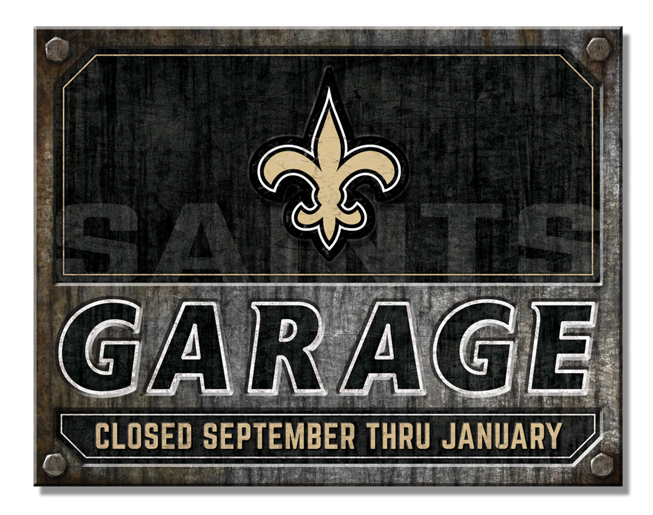 New Orleans Saints Garage Sign