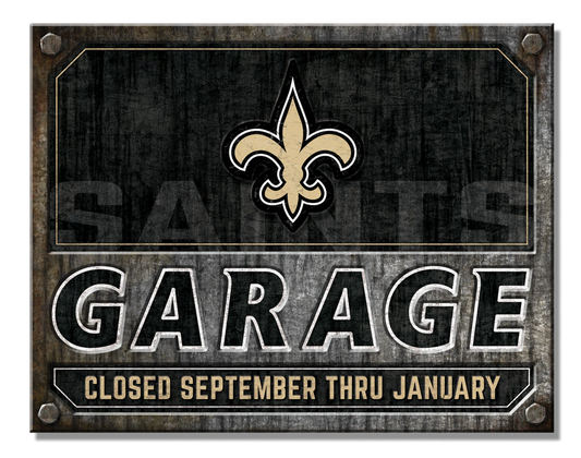 New Orleans Saints Garage Sign